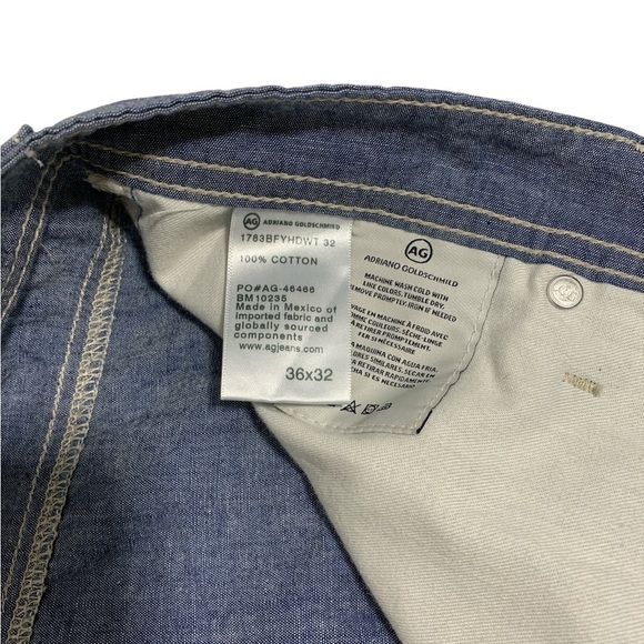 AG Adriano Goldschmied Men’s The Tellis Modern Slim Cotton Jean Pants 36/32 - Picture 4 of 7